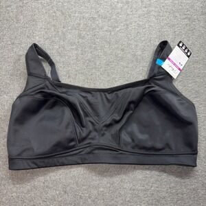 Playtex Secrets Bounce Control Women's Bra Wire Free Us4221 Size 42DDD Black